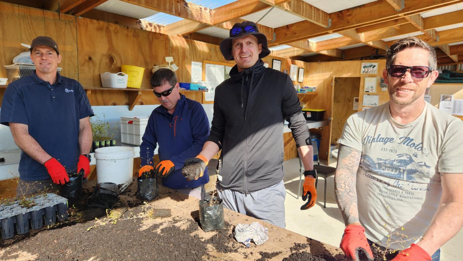 Queenstown Team on a mission to plant trees at the Jean Malpas